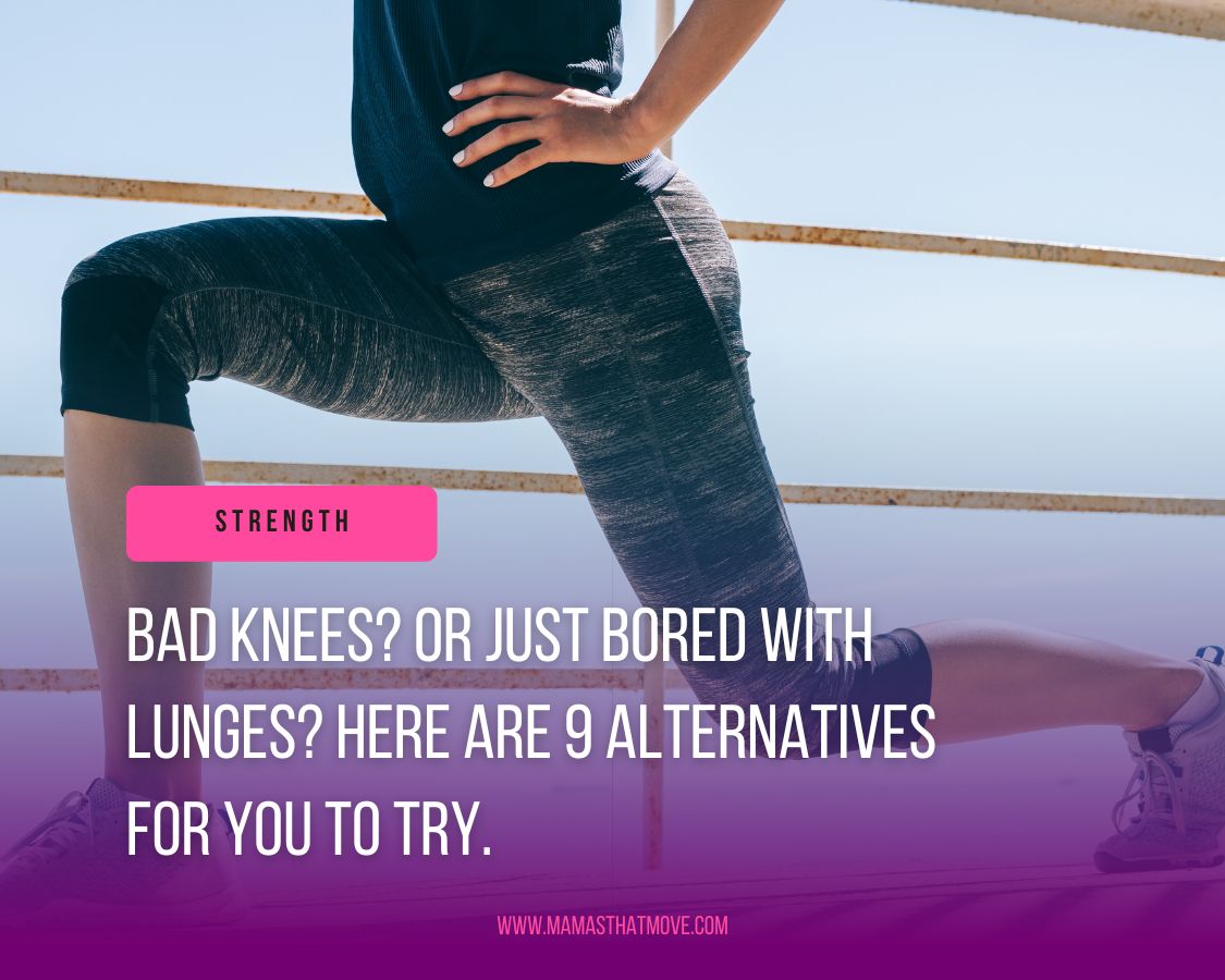 Alternative for lunges: whether you've got bad knees, or you're just bored of lunges, I've got some alternatives for you. 